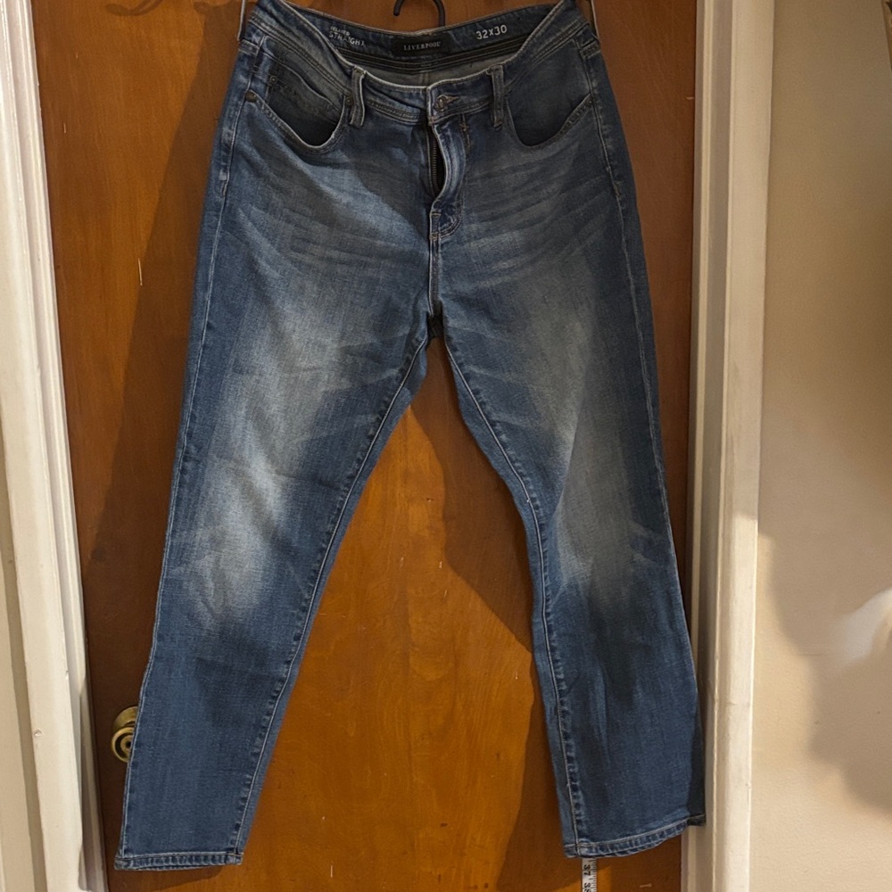Liverpool Men's Dark Wash Slim Jeans